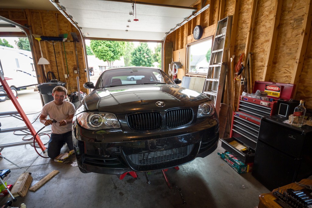 BMW 135i downpipe install