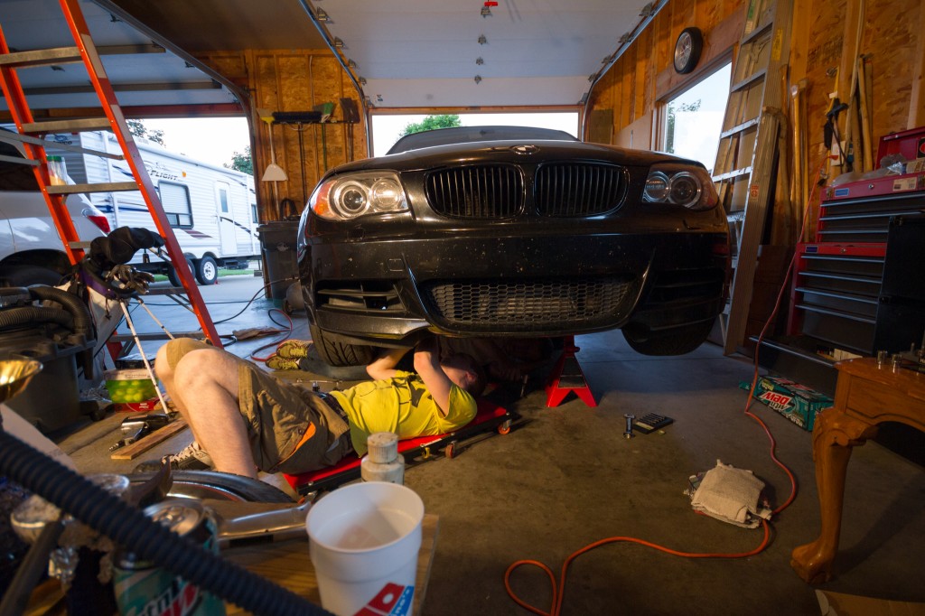 BMW 135i downpipe install