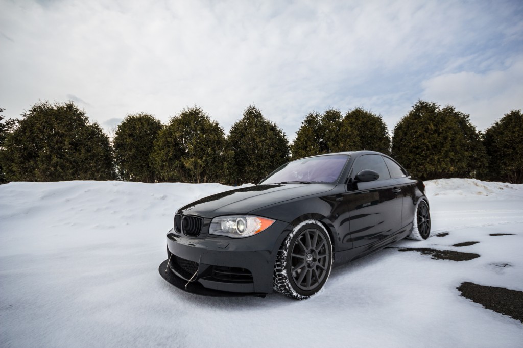 BMW 135i - custom front splitter installed