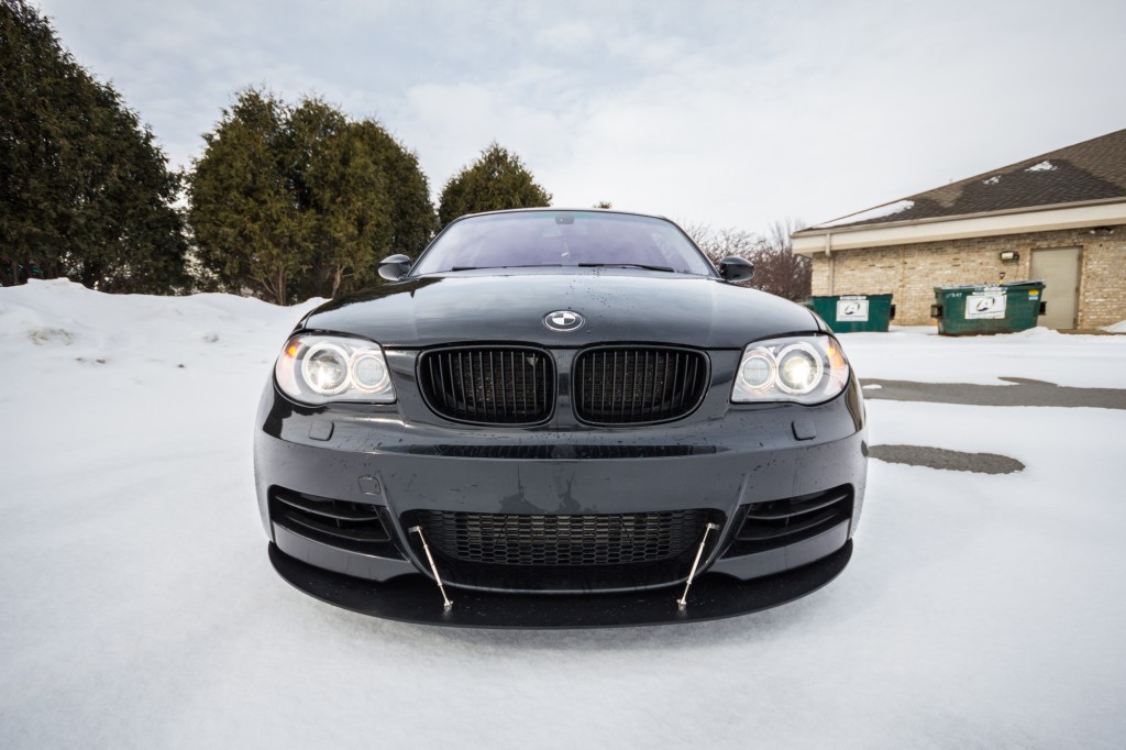BMW 135i - custom front splitter installed