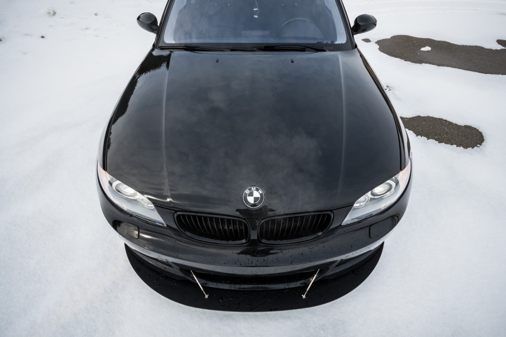 BMW 135i - custom front splitter installed