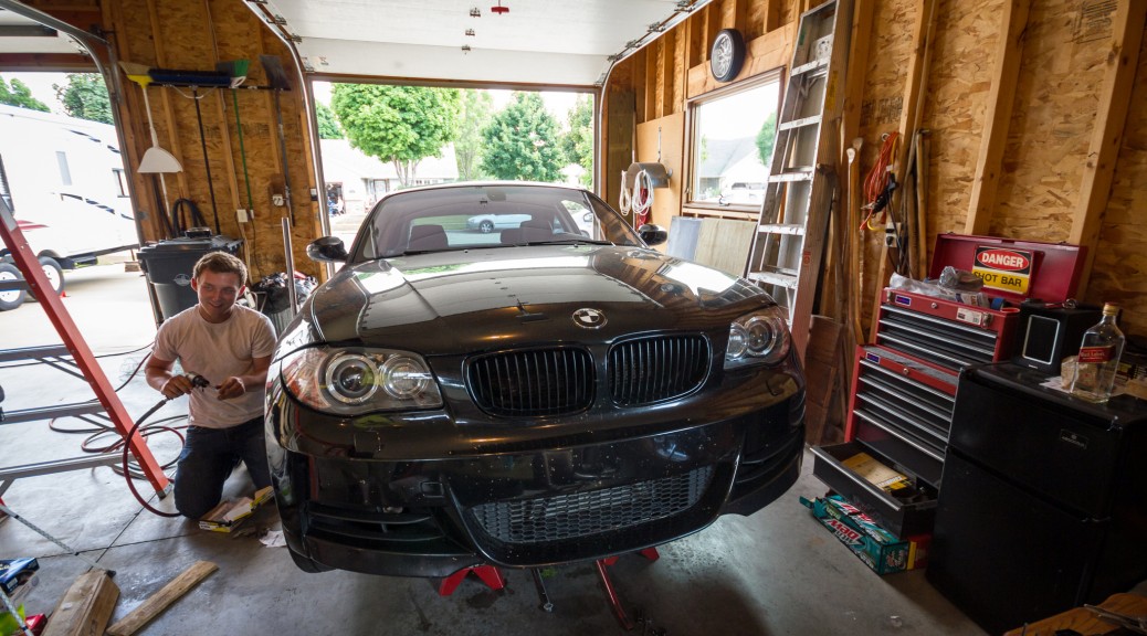 BMW 135i downpipe install